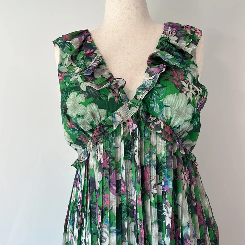 Adelyn Rae Addison Chiffon Floral Dress NWT - Picture 3 of 12